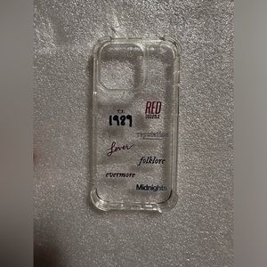 Taylor Swift Eras IPhone 14 PRO Clear Phone Case Rare, Hard To Find Brand New!